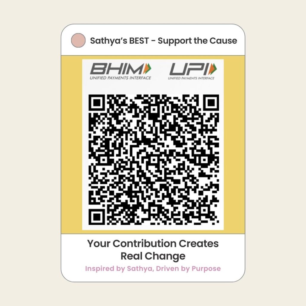 Sathya’s BEST - Support the Cause - Donation